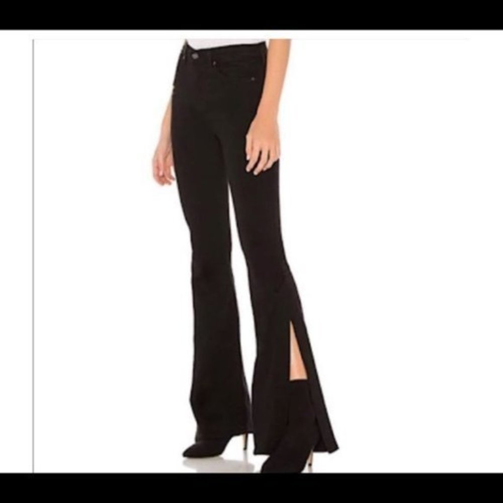 7 for all man kind Ali flare black jeans